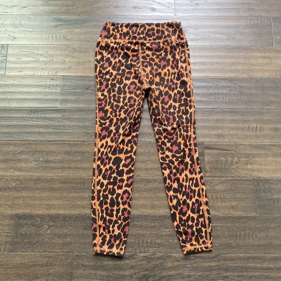 J. Crew Leopard Print Leggings - Orange and Black - Picture 6 of 6